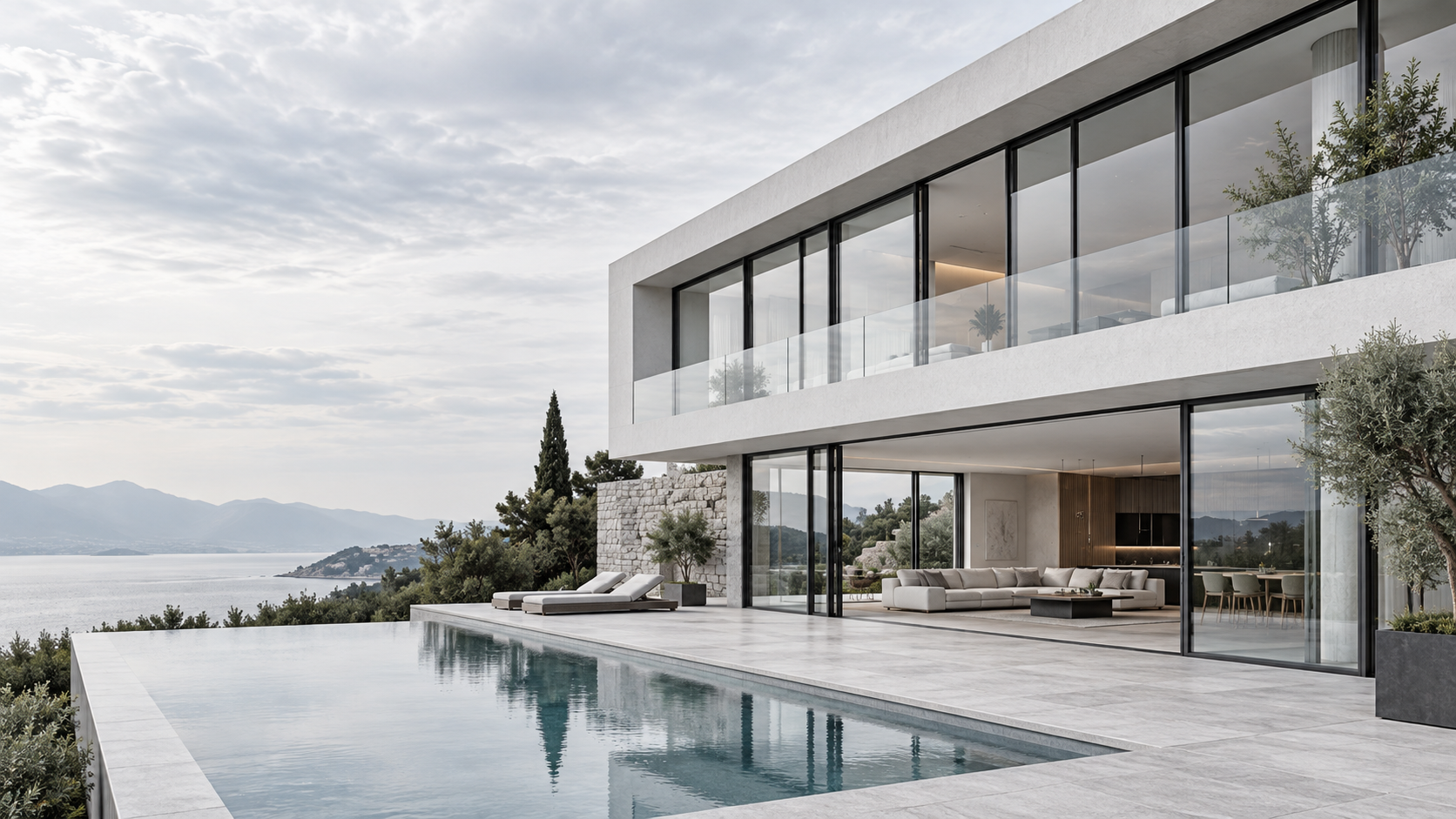 Panoramic MSR lift-and-slide aluminum door