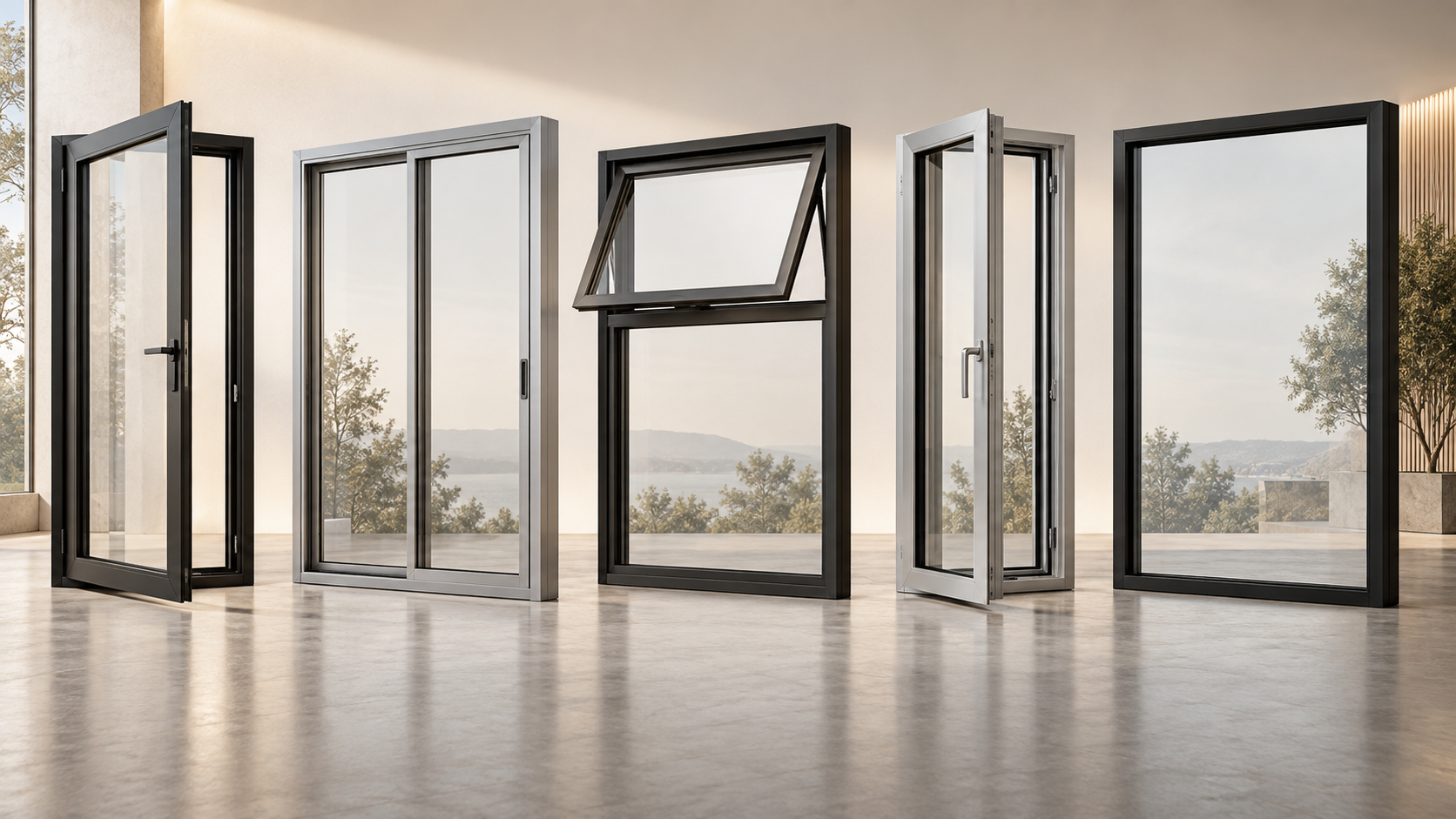 MSR aluminum casement window configurations